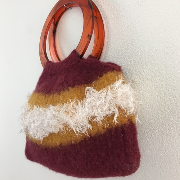 Boho Hand Crafted Wool Felted Bag - Picture 4 of 7